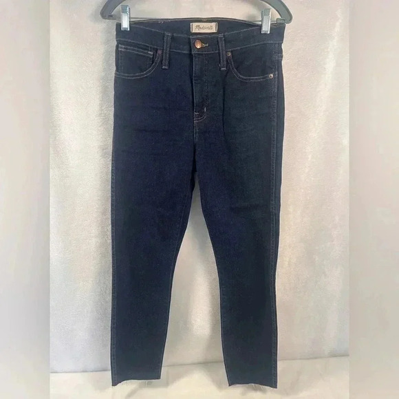 Madewell 10" High Rise Skinny Jeans with Raw Leg Hem - Picture 7 of 11